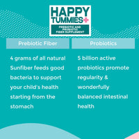 Healthy Heights Happy Tummies Prebiotic Fiber and Probiotic Supplement - Healthy Heights pediatrician-developed growth shake supports active kids with 4 grams of natural prebiotic fiber and 5. - Healthy Heights