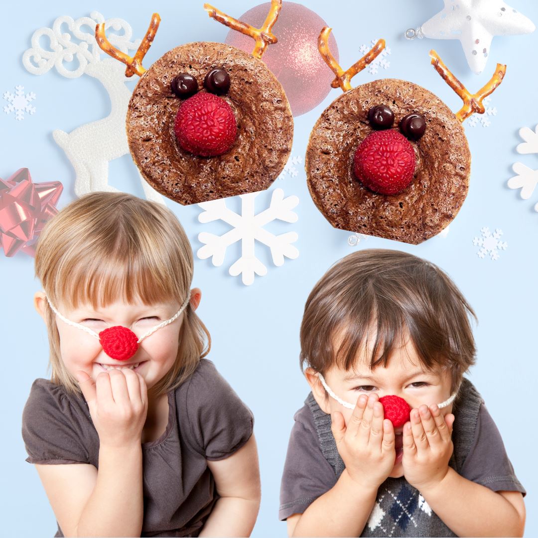 Rudolph Holiday Protein Mud Cups