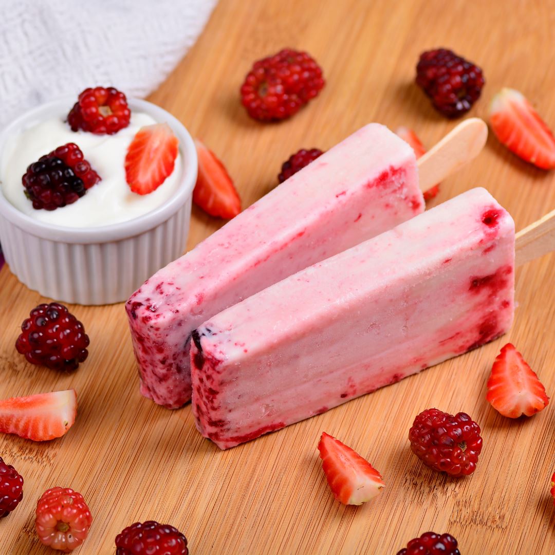 Berry Bliss: Wholesome Strawberry Cream Popsicle for Kids!