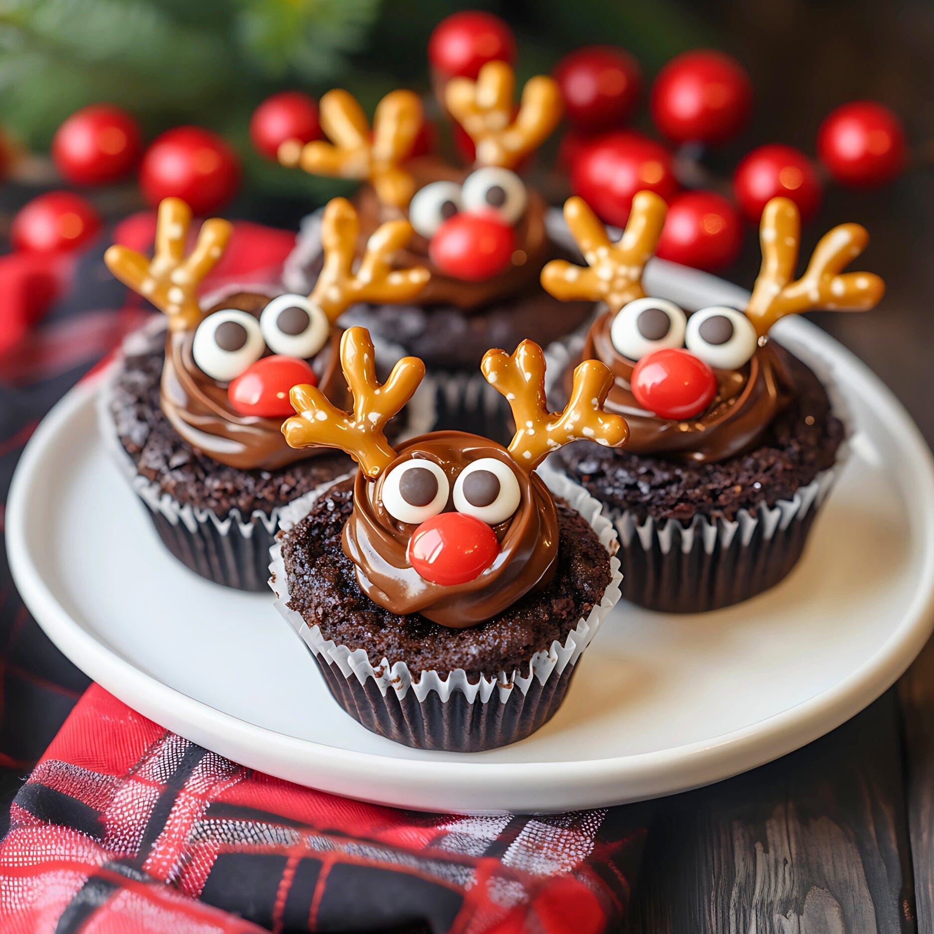 Reindeer Holiday Protein Mud Cups