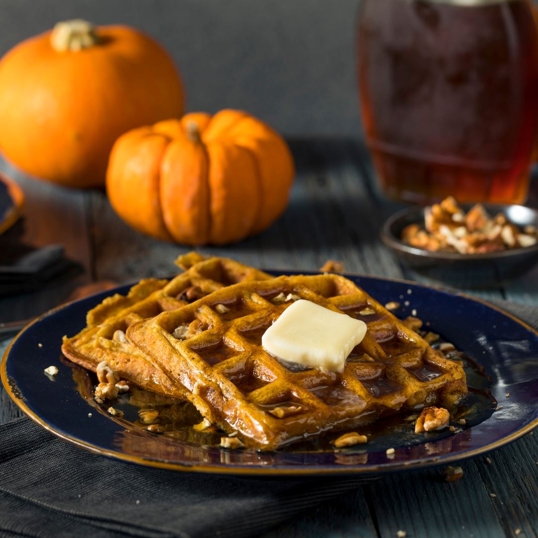 Pumpkin Spice and Everything Nice: Protein-Packed  Pumpkin Waffles for Autumn Mornings