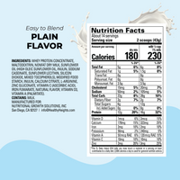 Healthy Heights Grow Daily Kids Protein Drink Mix - High Protein Shake for Kids 3+ - Healthy Heights pediatrician-developed plain flavor growth shake with detailed nutrition facts, ideal for active kids'. - Healthy Heights