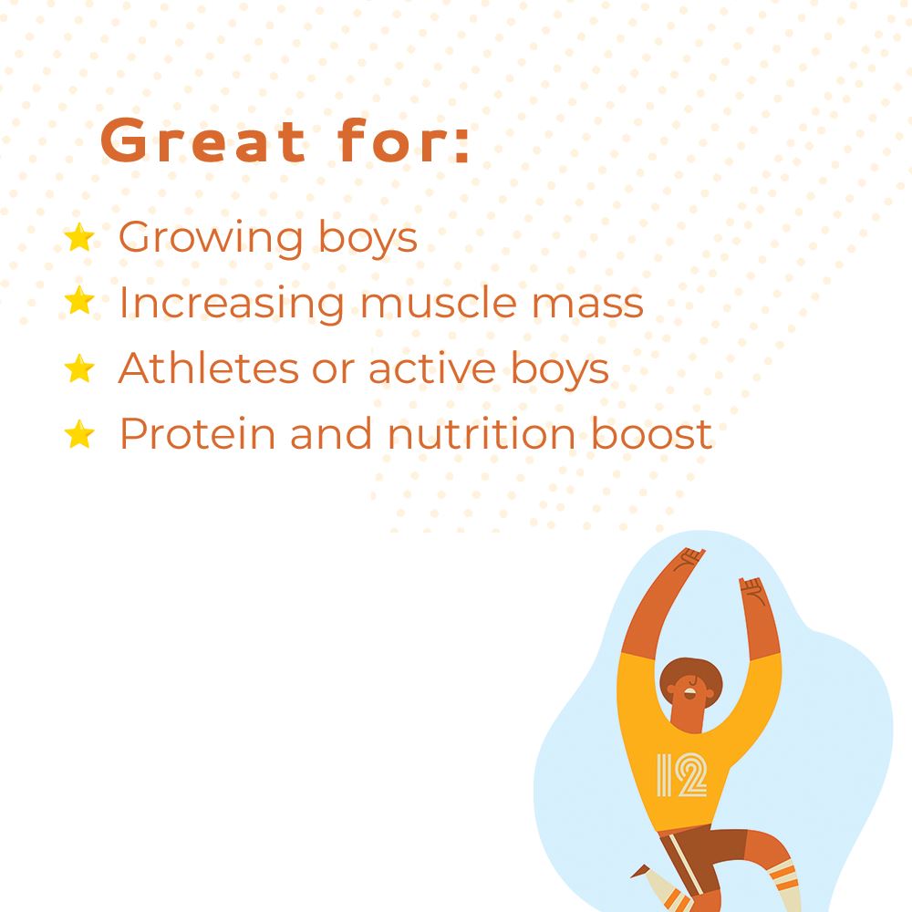 Healthy Heights Grow Daily Protein Shake for Boys – Ages 10+ - Healthy Heights pediatrician-developed growth shake highlights benefits for growing, active boys with protein and nutrition. - Healthy Heights